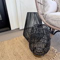 Black Woven Decorative Lanterns – Coordinating Set