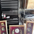 Three-piece framed Indian deity shadow-box art set