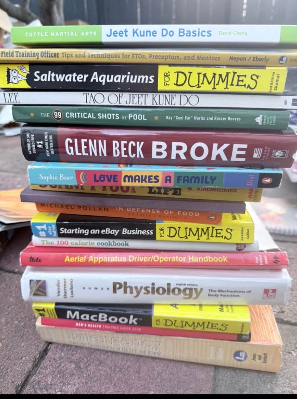 Book Lot - Outdoors and Self Help Mix