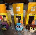 Ceramic Owl Ornaments Set of 3
