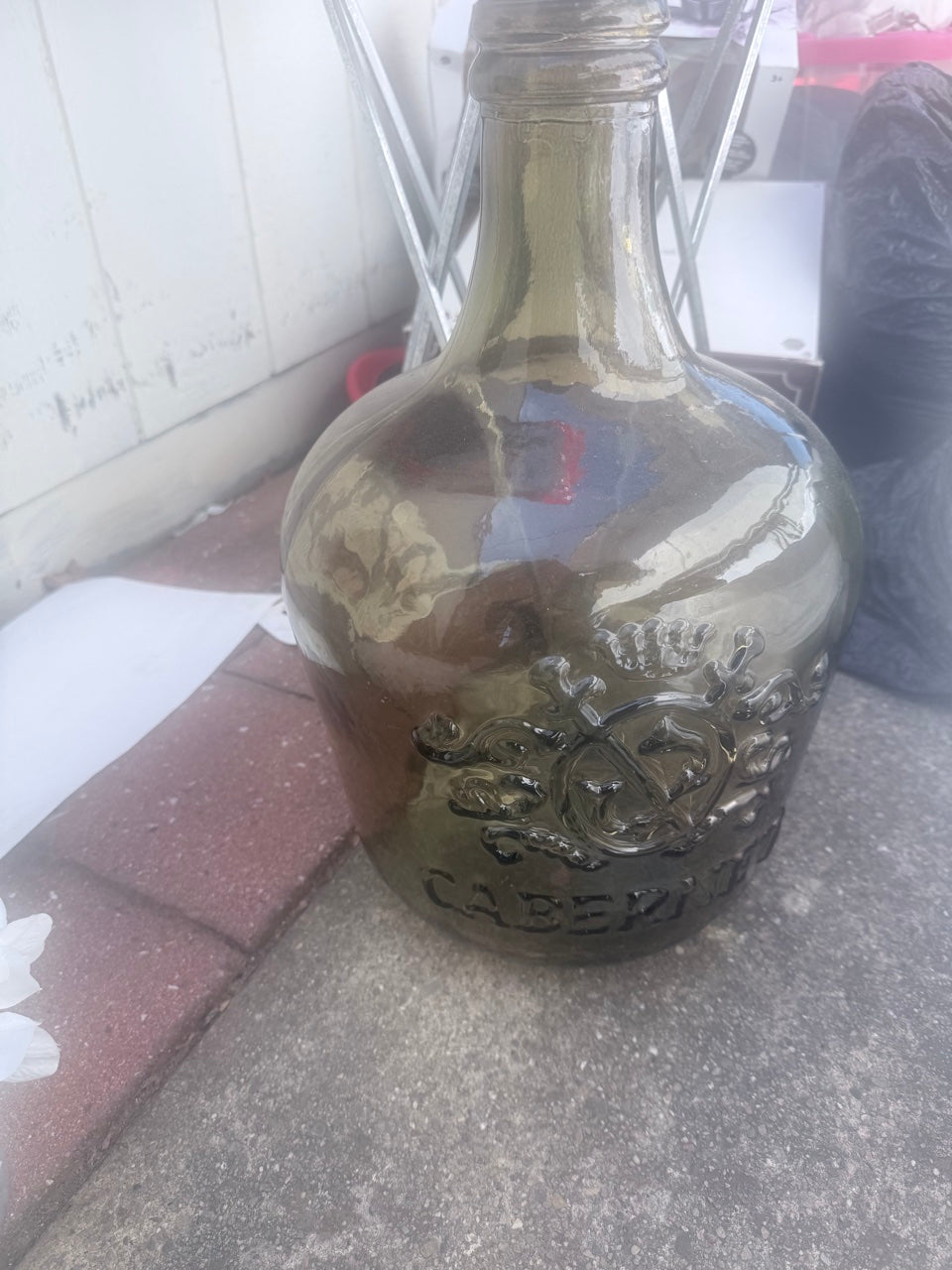 Green Glass Cabernet Demijohn
