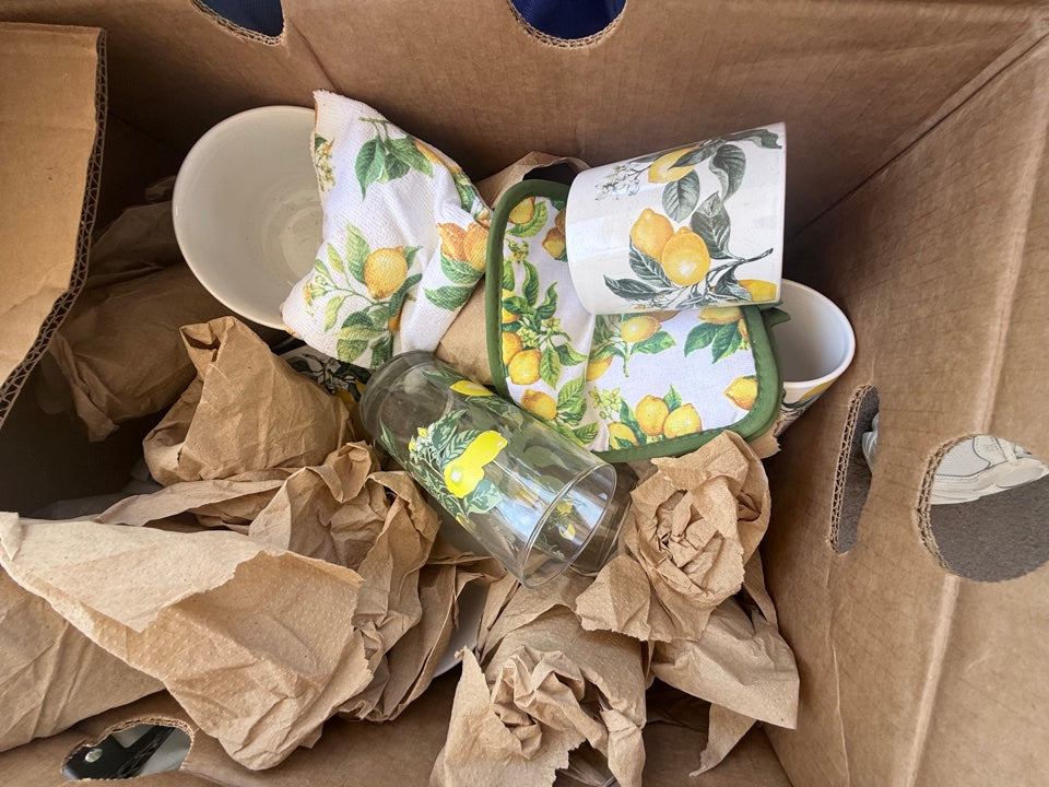 Lemon Print Kitchen Box
