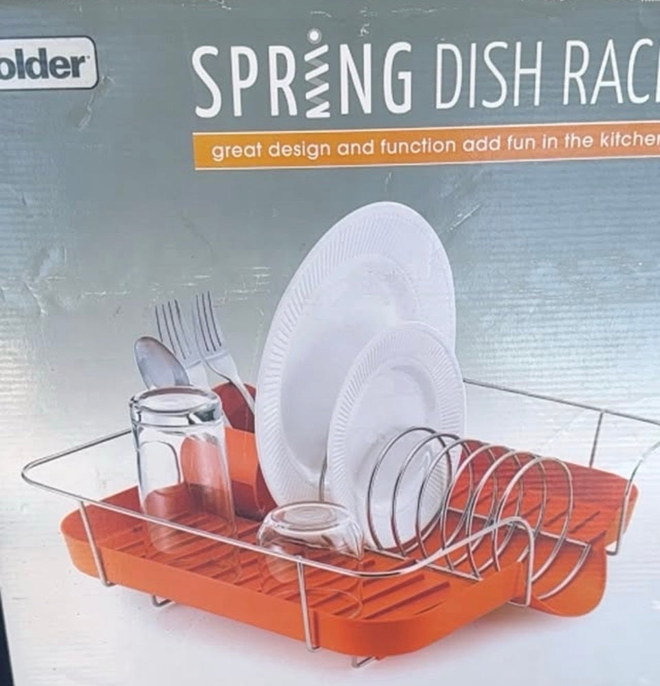 Spring Dish Rack - Orange