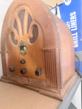 Vintage Wooden Cathedral Radio